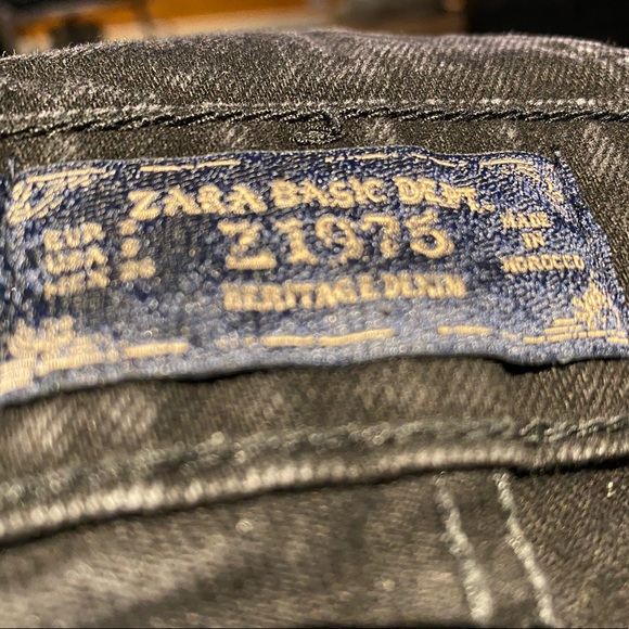 ZARA Heritage Denim Black Overall S - Picture 3 of 3